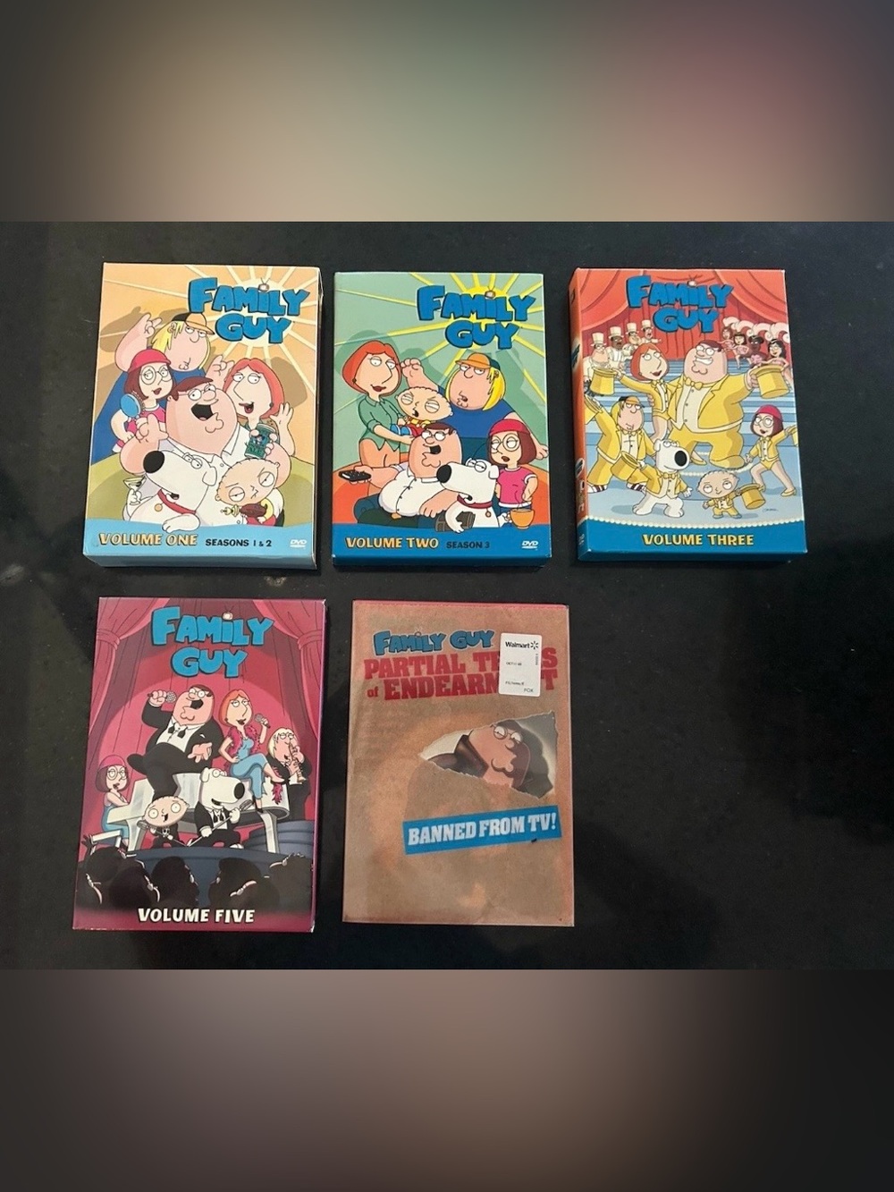 Family Guy DVD Box Set Volumes 1-5 + Special Edition - Colorful Cover Art